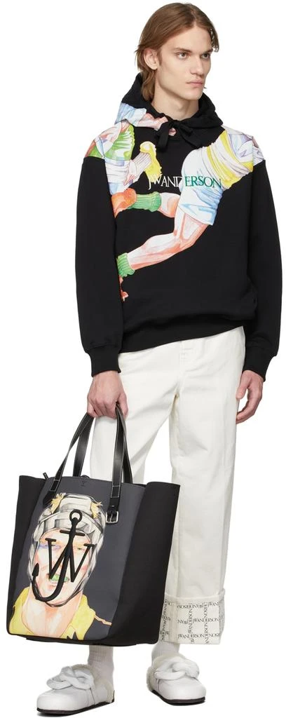 商品JW Anderson|Black Pol Anglada Oversized Belt Shopper Tote,价格¥4745,第5张图片详细描述