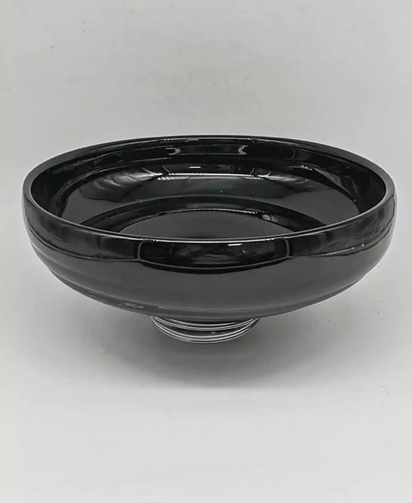 商品Vivience|10.75"D Black Glass Centerpiece Bowl,价格¥1318,第3张图片详细描述