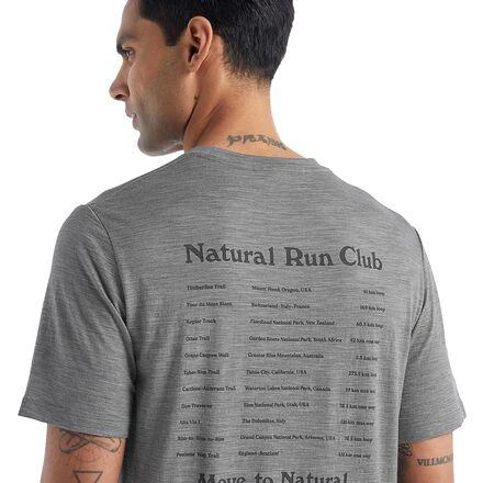 商品Icebreaker|Tech Lite II Natural Run Club Short-Sleeve T-Shirt - Men's,价格¥316,第4张图片详细描述