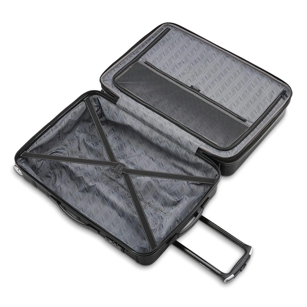 商品Samsonite|Samsonite Omni 2 Hardside Expandable Luggage with Spinner Wheels, Checked-Medium 24-Inch, Midnight Black,价格¥978-¥4731,第4张图片详细描述