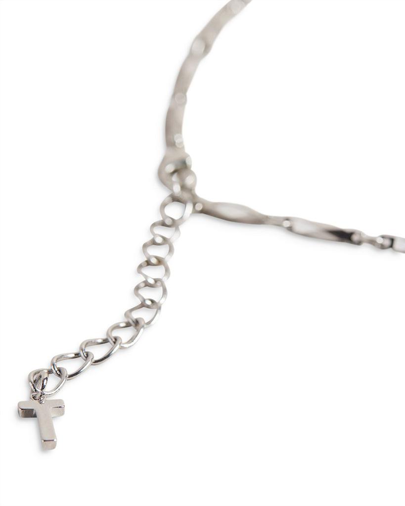 Sparkia Sparkle Chain Long Wrap Necklace in Silver Tone, 48"-50"商品第3张图片规格展示