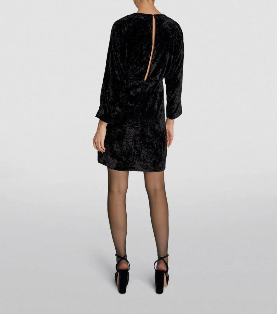 商品Sandro|Crushed Velvet Mini Dress,价格¥3475,第3张图片详细描述