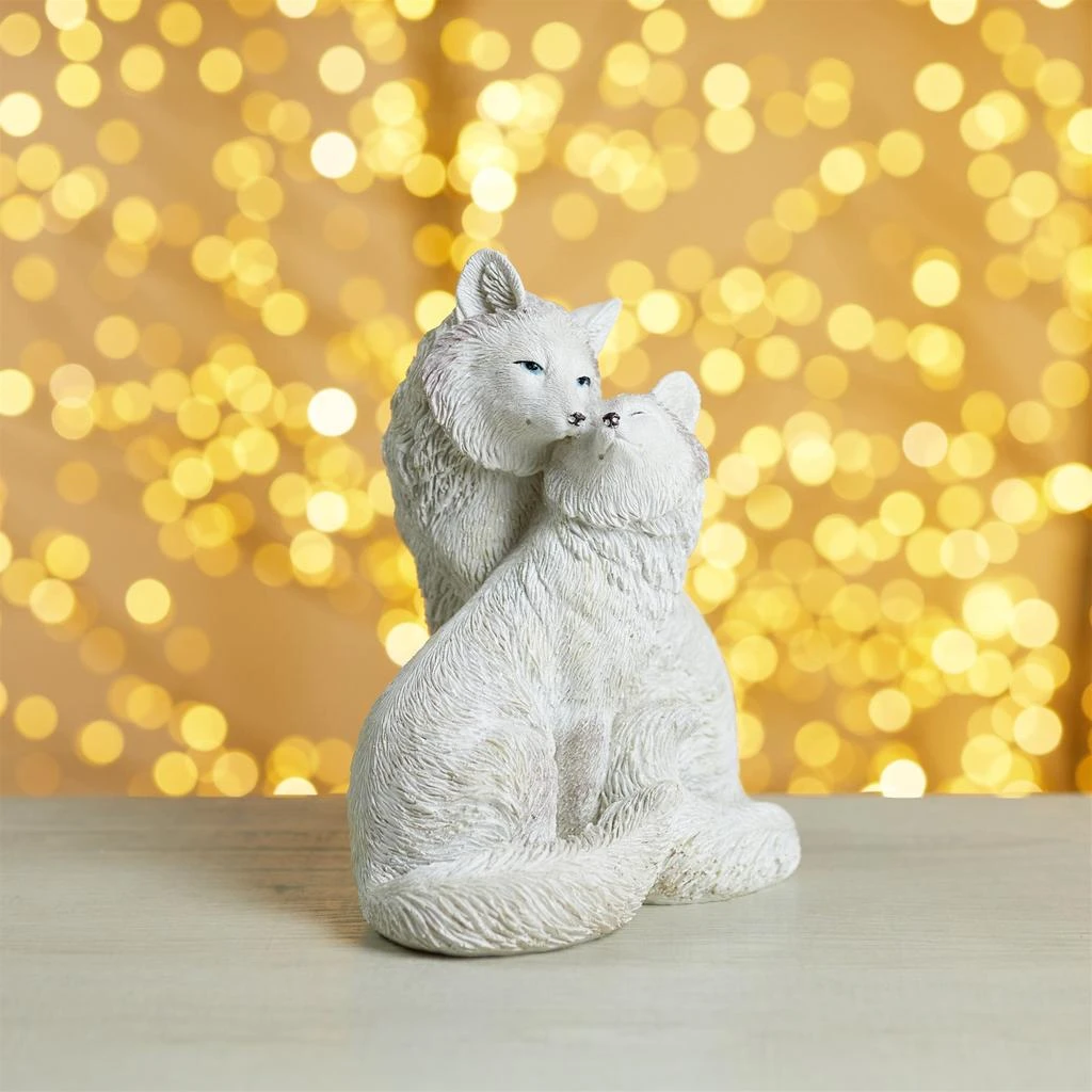 商品Hivvago|Winter Fox Couple Figurine (Set of 2),价格¥570,第2张图片详细描述