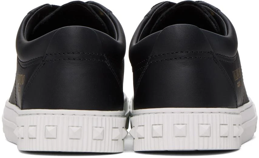 商品Valentino|Black Cityplanet Calfskin Sneakers,价格¥2855,第2张图片详细描述