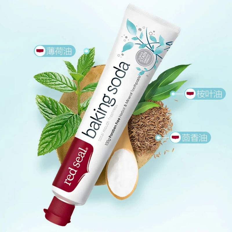 商品[国内直发] RedSeal|RedSeal红印牙膏苏打100g,价格¥29,第1张图片