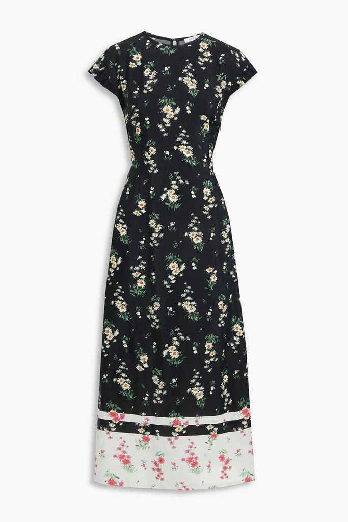 商品VIVETTA|Floral-print crepe de chine midi dress,价格¥1852,第3张图片详细描述