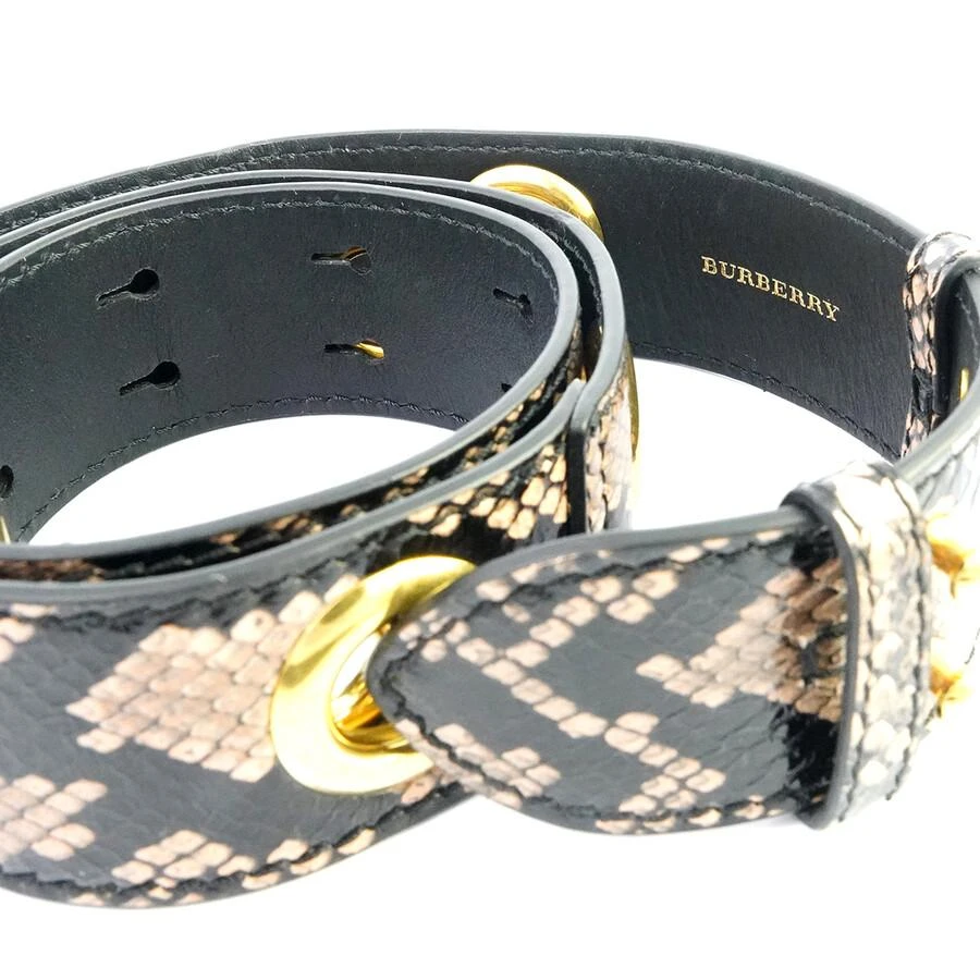 商品Burberry|Pink Apricot Ladies Phyton Print Leather Handbag Belt Strap,价格¥883,第3张图片详细描述