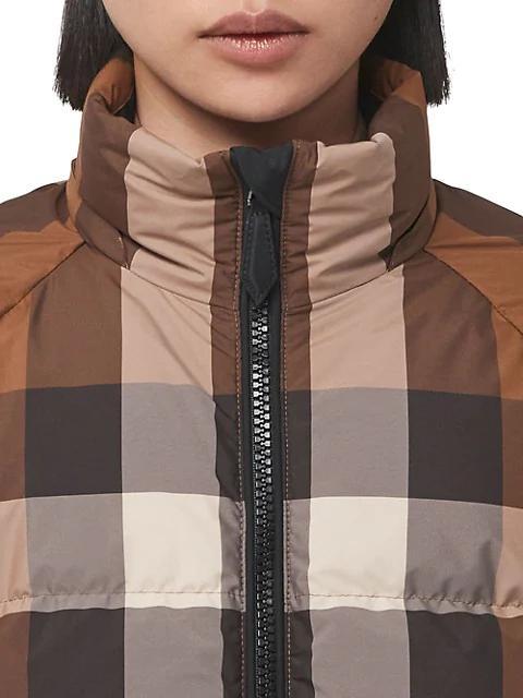 商品Burberry|Quilted Check Logo Puffer Jacket,价格¥13884,第7张图片详细描述