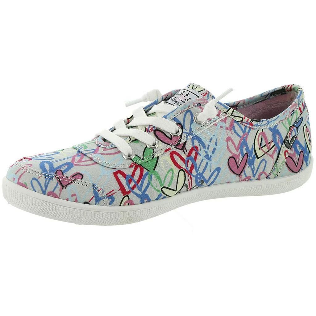 商品SKECHERS|Grateful Love Womens Canvas Lace-Up Slip-On Sneakers,价格¥399,第3张图片详细描述