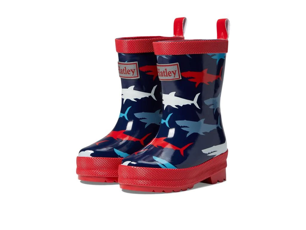 商品Hatley|Hungry Sharks Shiny Rain Boots (Toddler/Little Kid/Big Kid),价格¥273,第1张图片