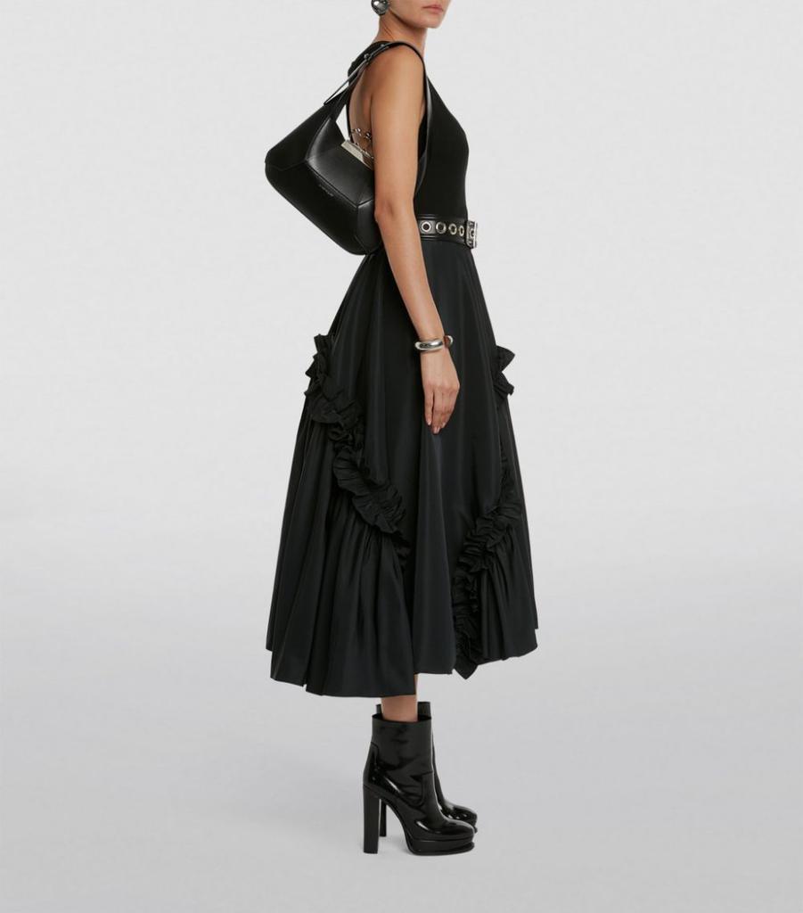 商品Alexander McQueen|Ruffled Racerback Midi Dress,价格¥17574,第4张图片详细描述