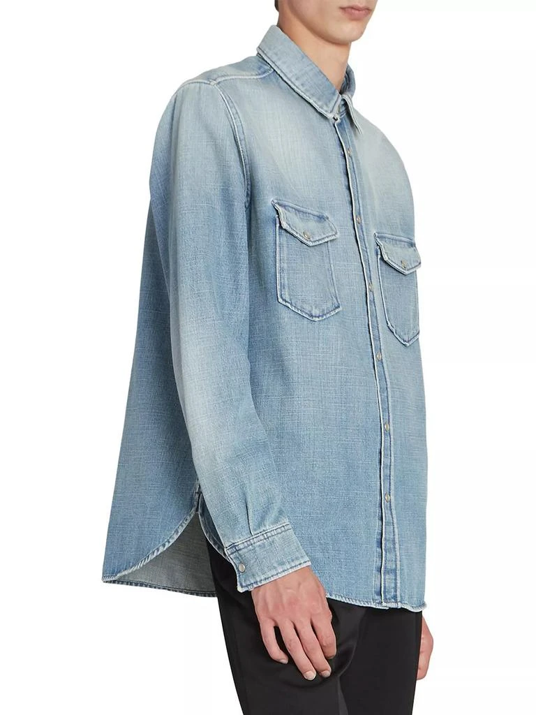 商品Yves Saint Laurent|Oversized Shirt in Light Denim,价格¥7418,第5张图片详细描述