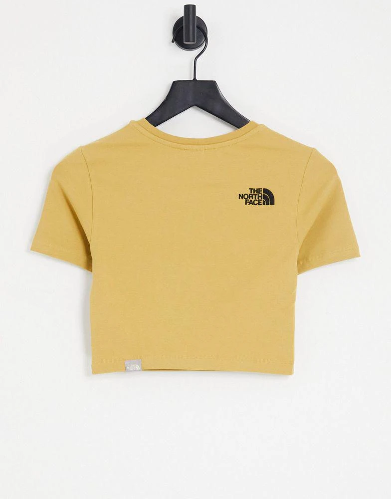 商品The North Face|The North Face cropped t-shirt in tan Exclusive at ASOS,价格¥143,第2张图片详细描述