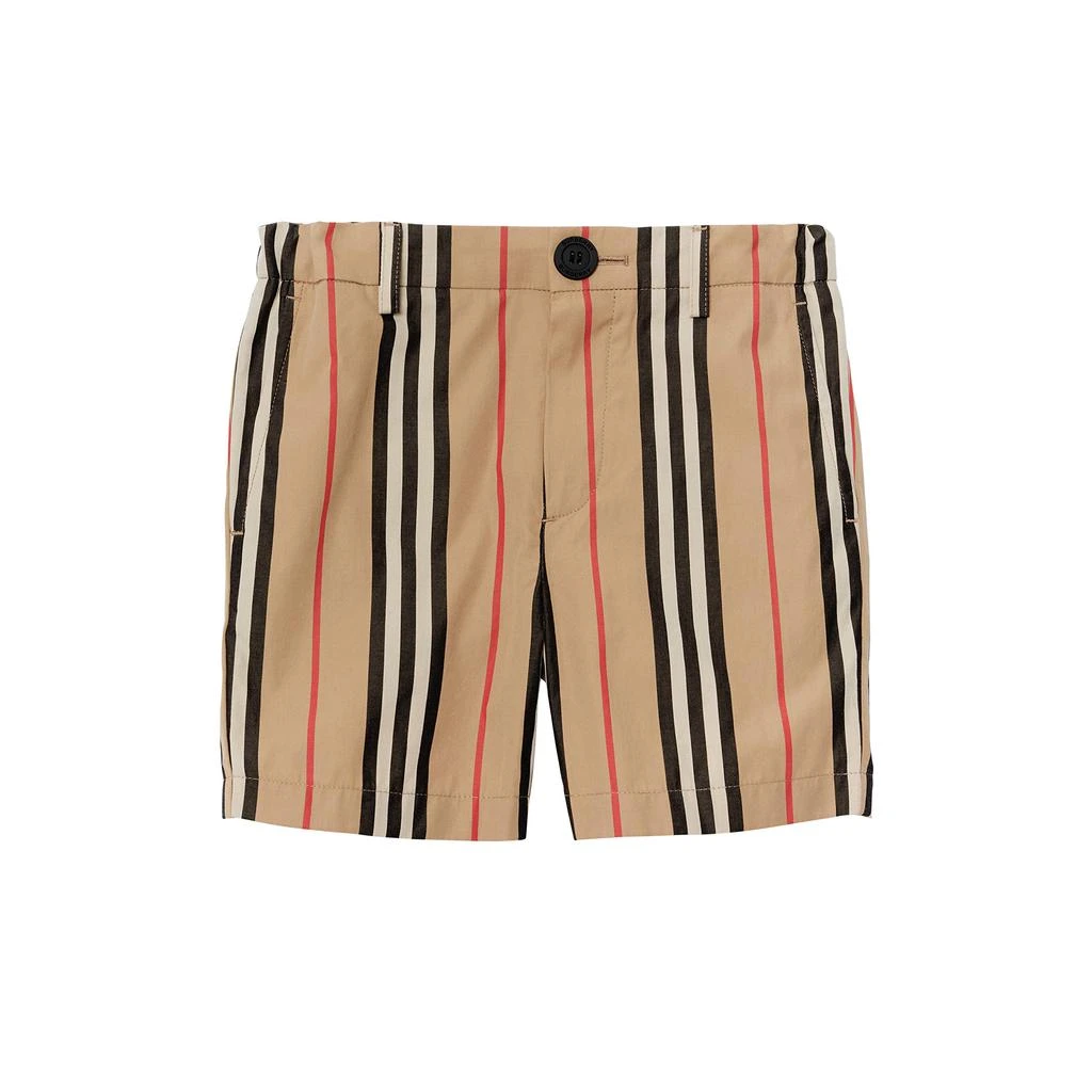 商品Burberry|Nicki Icon Stripe Shorts (Little Kids/Big Kids),价格¥621,第1张图片