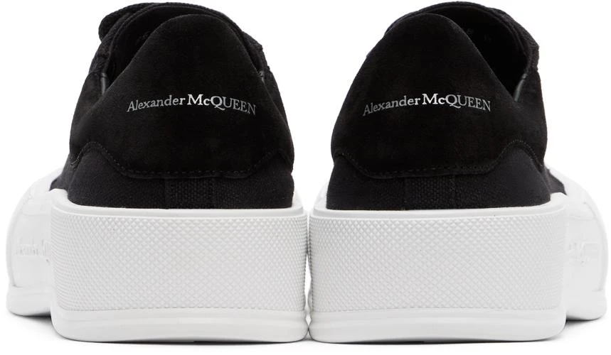 商品Alexander McQueen|黑色 Deck Lace Up Plimsoll 运动鞋,价格¥4983,第4张图片详细描述