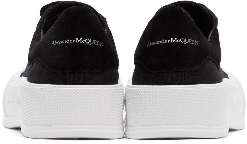 商品Alexander McQueen|Black Deck Plimsoll Sneakers,价格¥3622,第6张图片详细描述