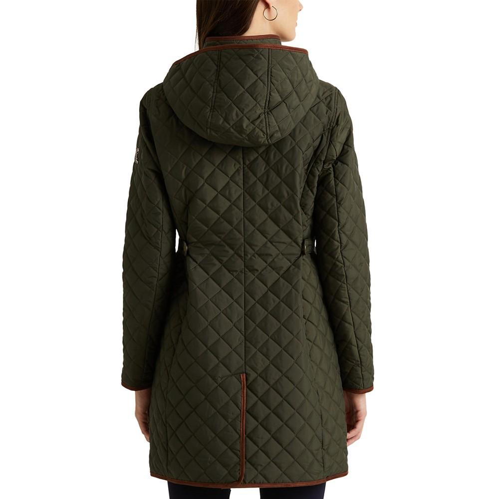 Women's Faux-Suede-Trim Quilted Coat, Created for Macy's商品第3张图片规格展示