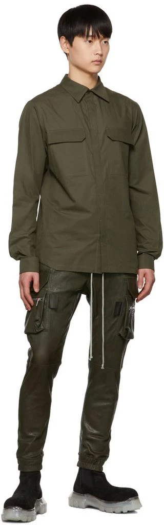 商品Rick Owens|Green Mastodon Leather Pants,价格¥6984,第4张图片详细描述