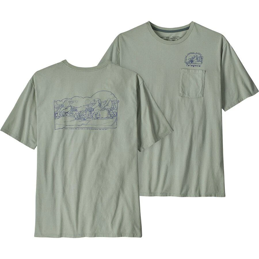 商品Patagonia|Lost And Found Organic Pocket T-Shirt - Men's,价格¥221,第2张图片详细描述