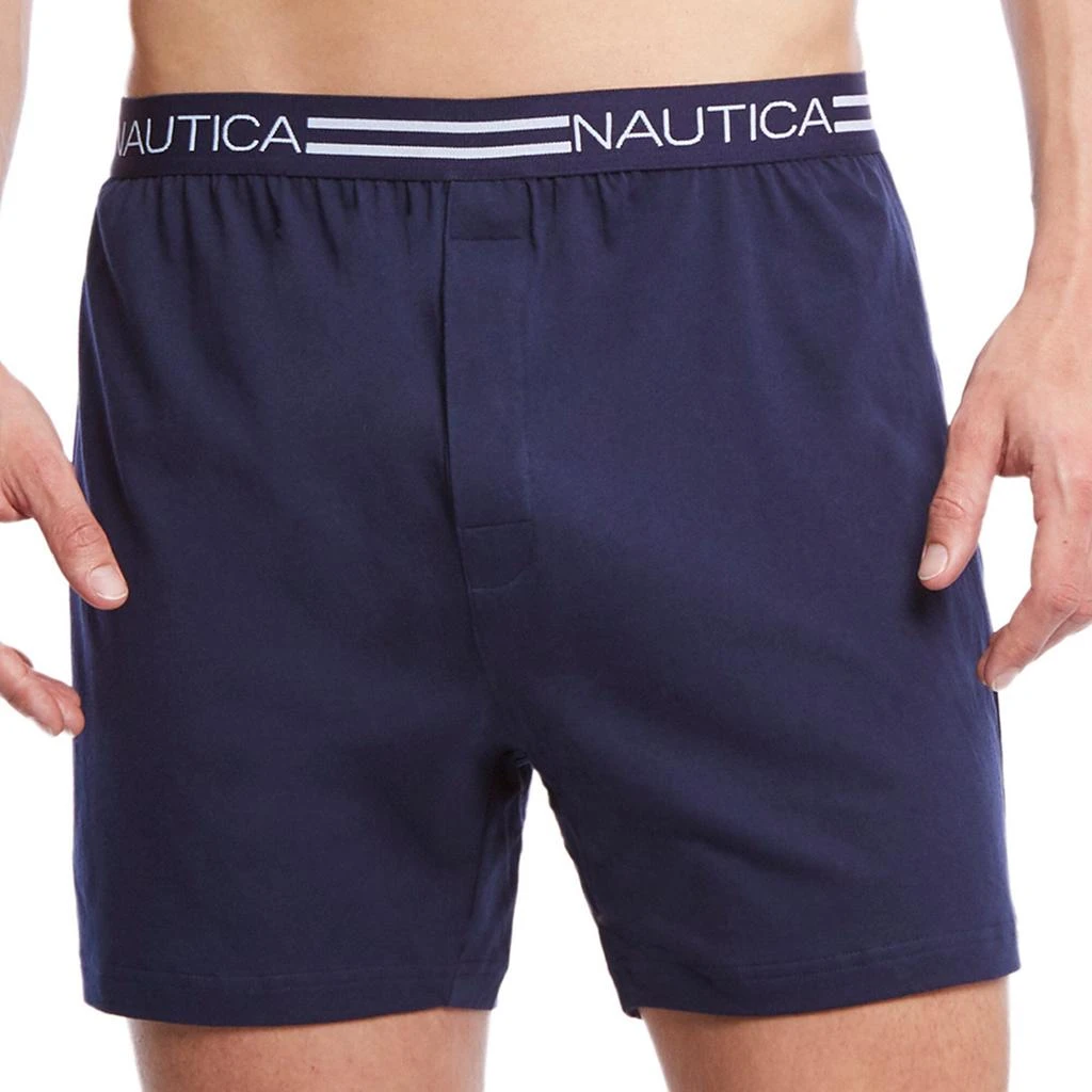 商品Nautica|Mens Logo Waist Knit Boxers,价格¥73,第1张图片