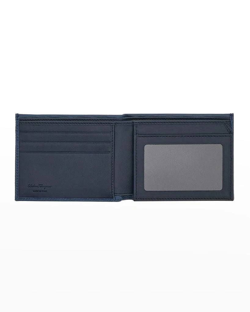 商品Salvatore Ferragamo|Men's Revival Gancio Leather Billfold Wallet,价格¥2385,第4张图片详细描述