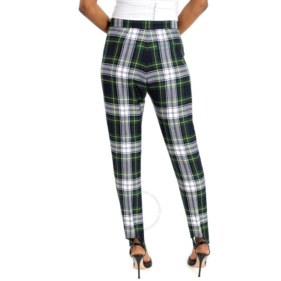 商品Burberry|Tartan Wool High-waisted Stirrup Trousers In Ink Blue,价格¥779,第3张图片详细描述