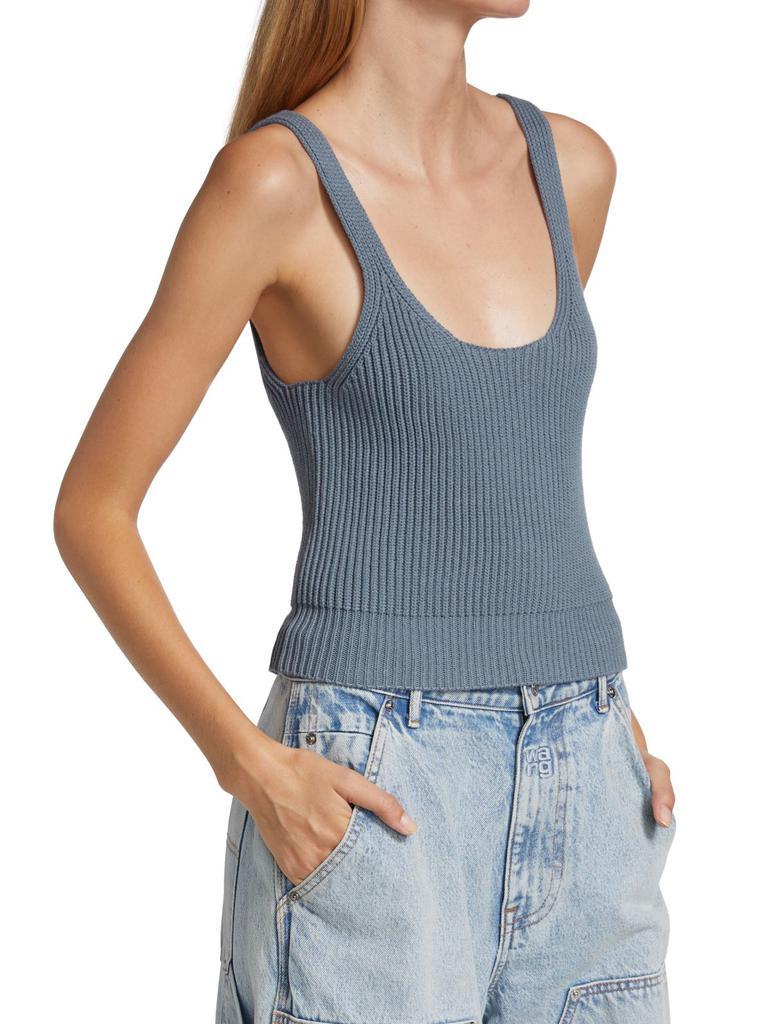 商品Alexander Wang|Rib-Knit Cropped Tank Top,价格¥873,第5张图片详细描述