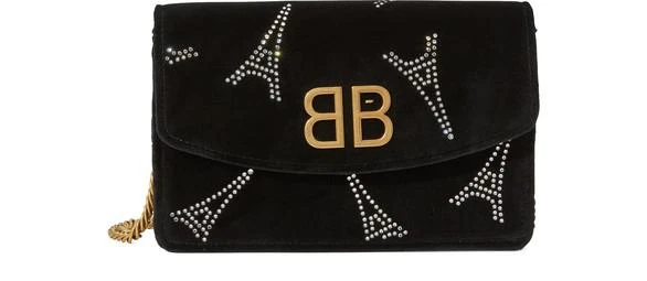 商品Balenciaga|BB wallet with chain strap,价格¥7265,第1张图片