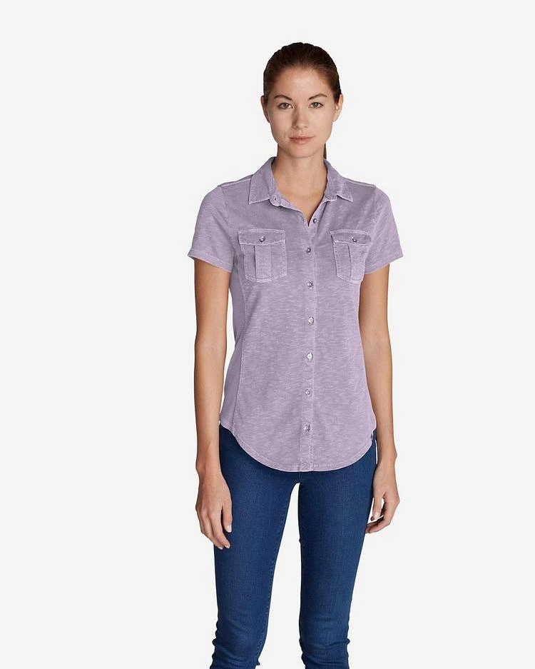 商品Eddie Bauer|Women's Ravenna Short-Sleeve Button-Front Shirt,价格¥224,第1张图片