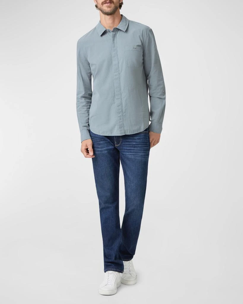 商品Paige|Men's Gregory Hidden-Placket Sport Shirt,价格¥1320,第3张图片详细描述