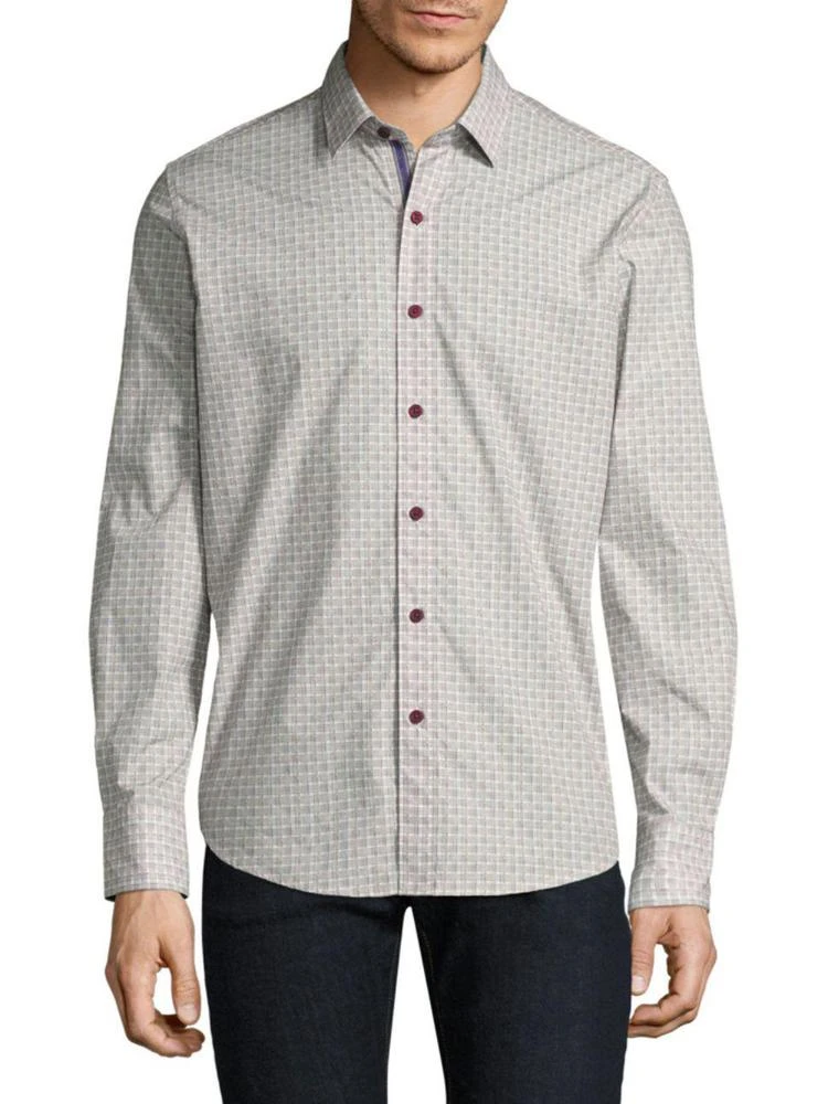 商品Robert Graham|Textured Cotton Casual Button-Down Shirt,价格¥442,第1张图片