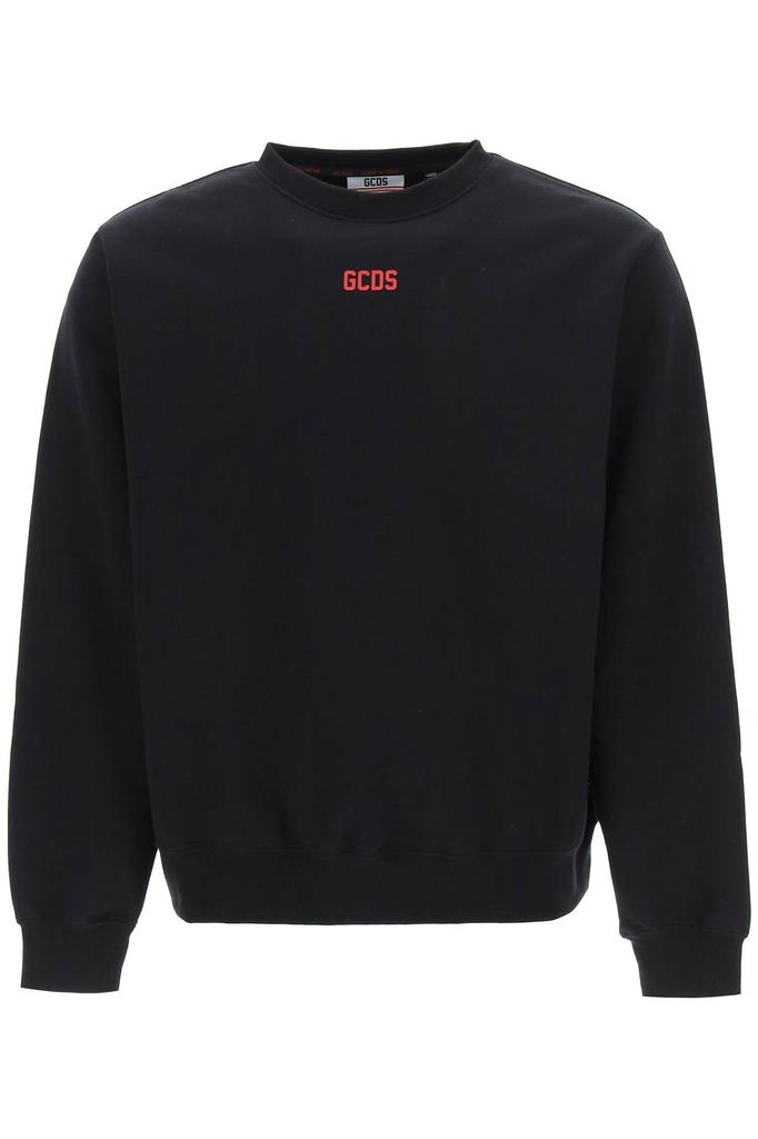Gcds crew neck sweatshirt with rubberized logo商品第1张图片规格展示