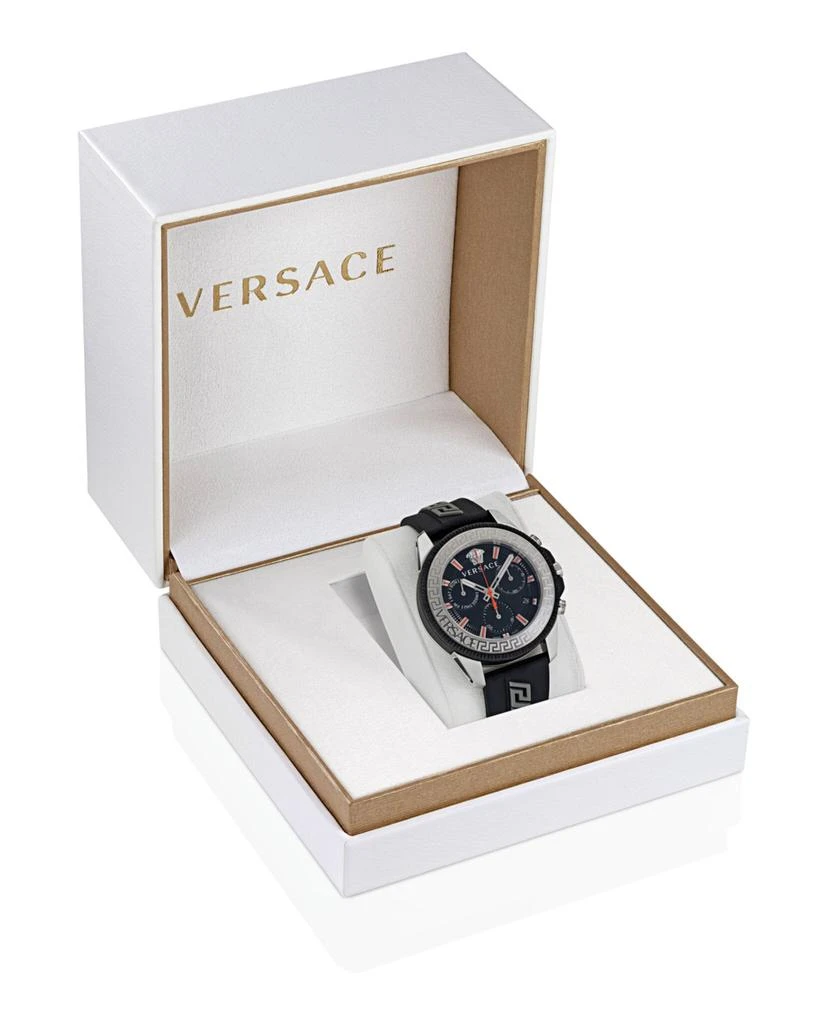 商品Versace|Greca Action Chrono Silicone Watch,价格¥4249,第4张图片详细描述