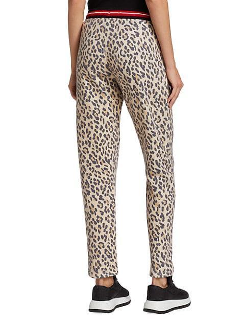 商品Sol Angeles|Cheetah Cropped Straight-Leg Jogger Pants,价格¥919,第7张图片详细描述