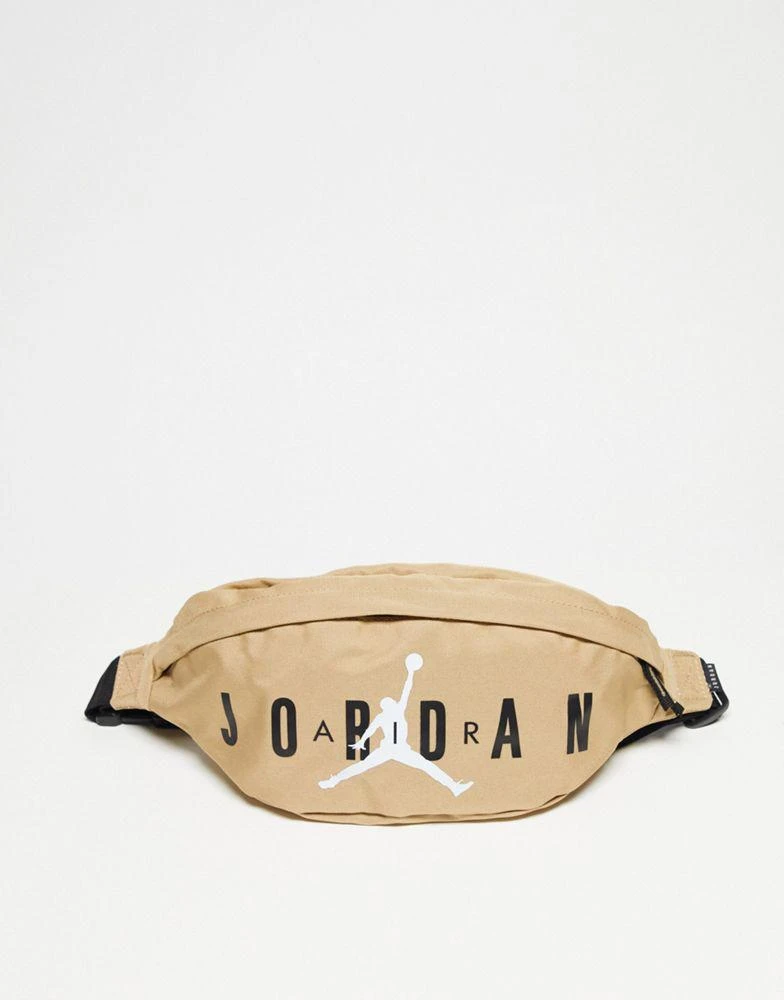 商品Jordan|Jordan Air logo crossbody bag in stone,价格¥242,第1张图片