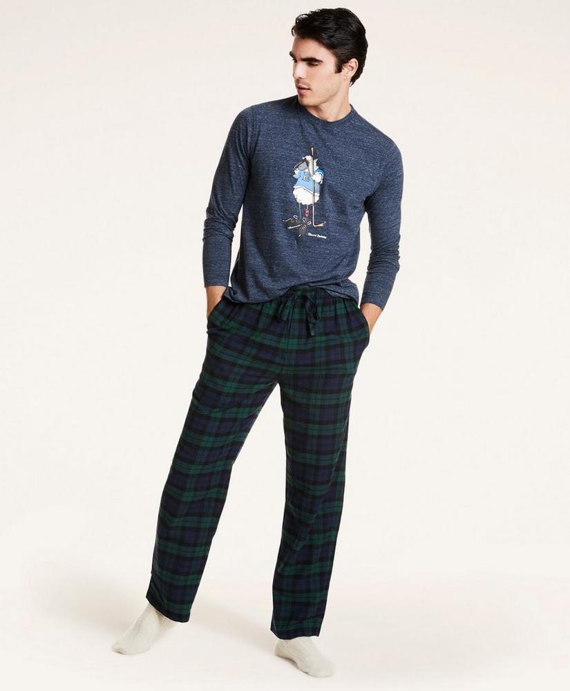 商品Brooks Brothers|Black Watch Flannel Lounge Pants,价格¥148,第4张图片详细描述
