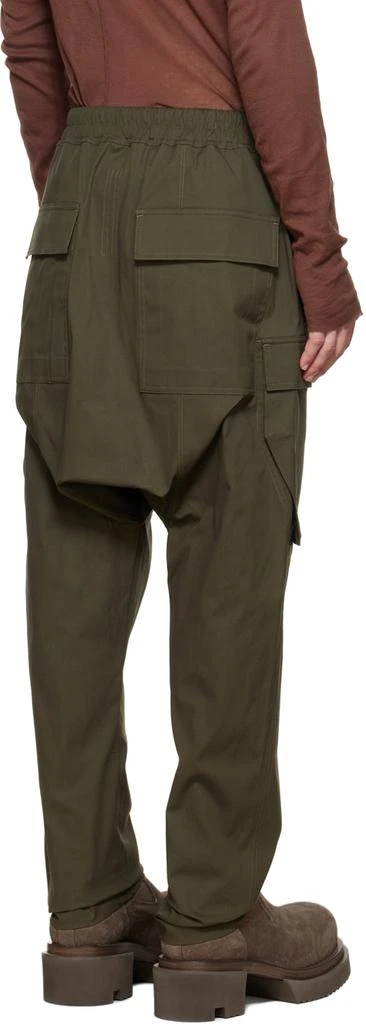 商品Rick Owens|Khaki Drawstring Cargo Pants,价格¥2488,第3张图片详细描述