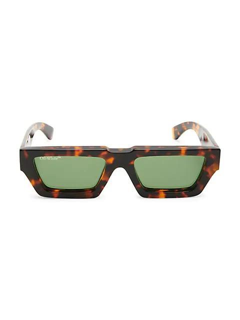 商品Off-White|Manchester 146MM Rectangle Sunglasses,价格¥2175,第1张图片