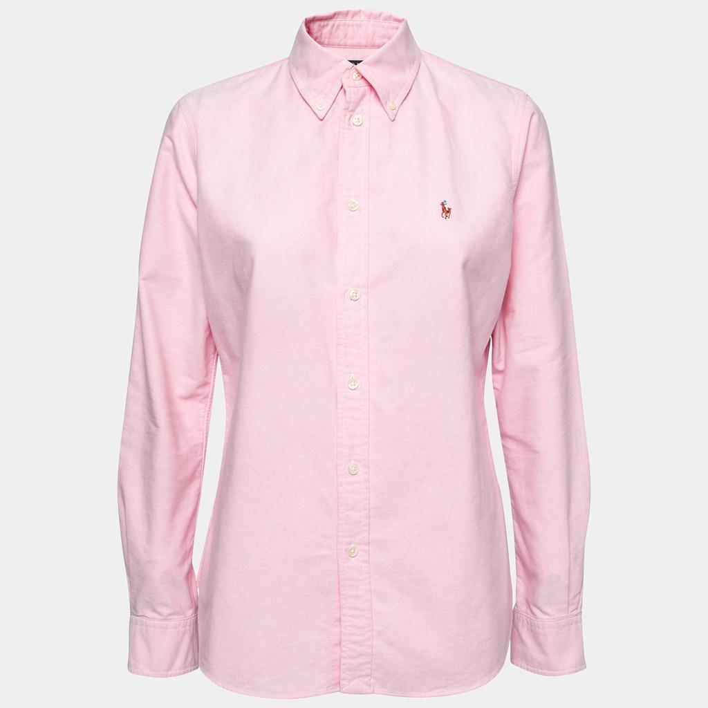 商品[二手商品] Ralph Lauren|Polo Ralph Lauren Pink Cotton Button Front Shirt M,价格¥1221,第1张图片