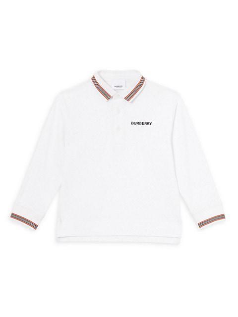 Little Boy's & Boy's Christo Long-Sleeve Polo Shirt商品第1张图片规格展示