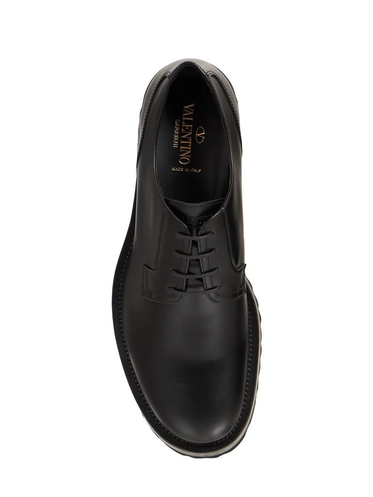 商品Valentino|Chunky Leather Derby Lace-up Shoes,价格¥3790,第4张图片详细描述