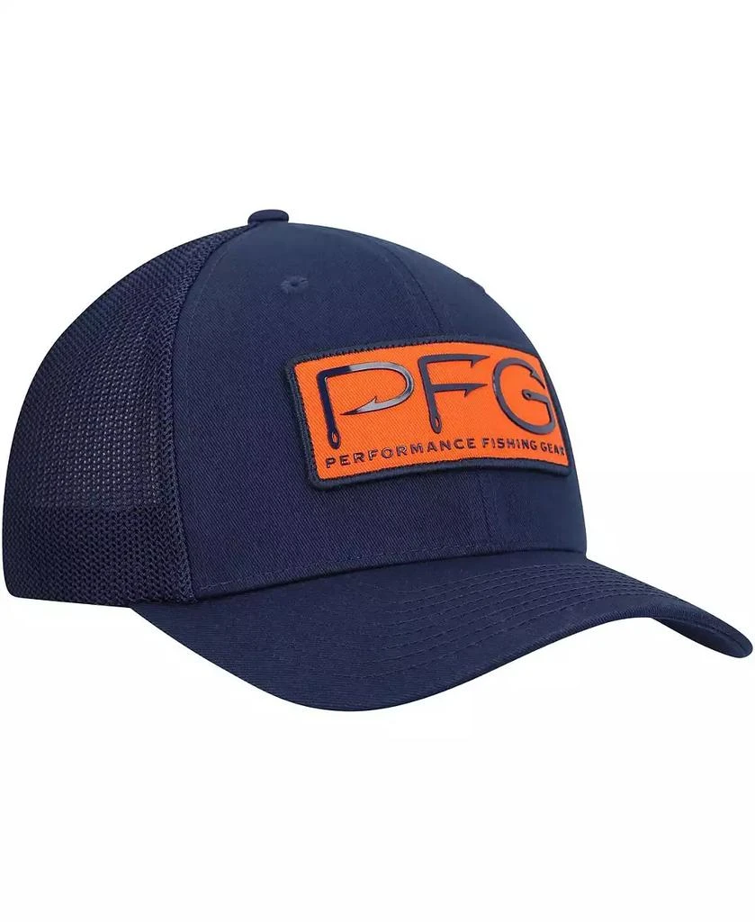 商品Columbia|Men's Navy Auburn Tigers PFG Hooks Flex Hat,价格¥242,第3张图片详细描述