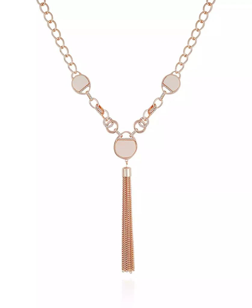 商品Tahari|Crystal Stone Tassel Necklace,价格¥448,第1张图片