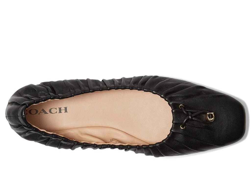 商品Coach|Eleanor Leather Ballet Flats,价格¥563,第2张图片详细描述