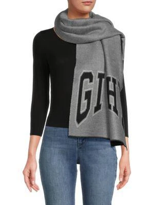 商品Givenchy|College Logo Virgin Wool Scarf,价格¥2208,第1张图片