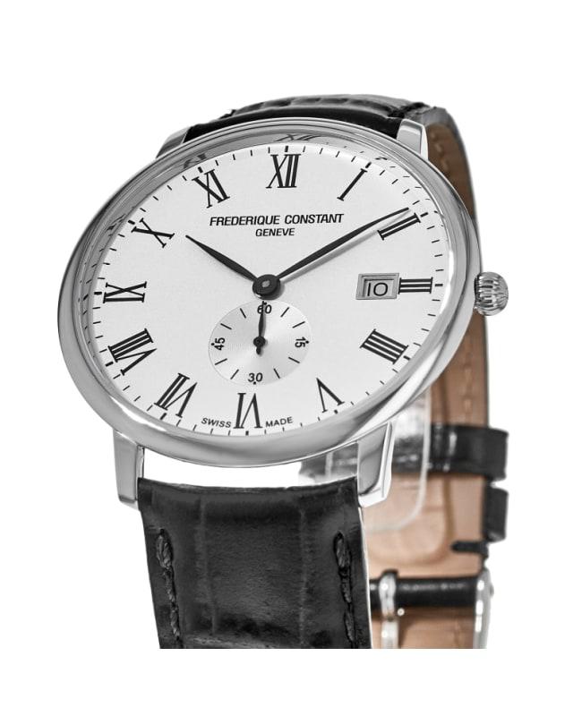 Frederique Constant Slimline White Dial Black Leather Men's Watch FC-245WR5S6DBR商品第2张图片规格展示