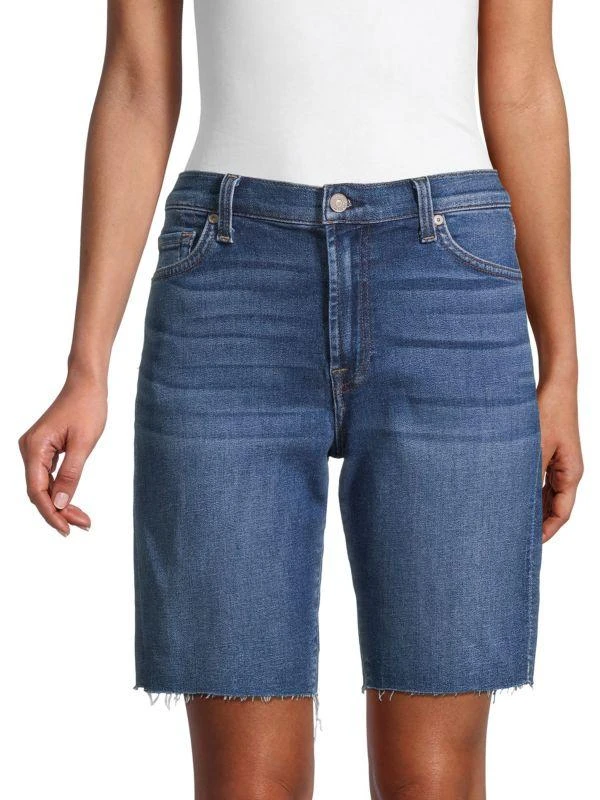 商品7 For All Mankind|Relaxed-Fit Bermuda Denim Shorts,价格¥112,第1张图片