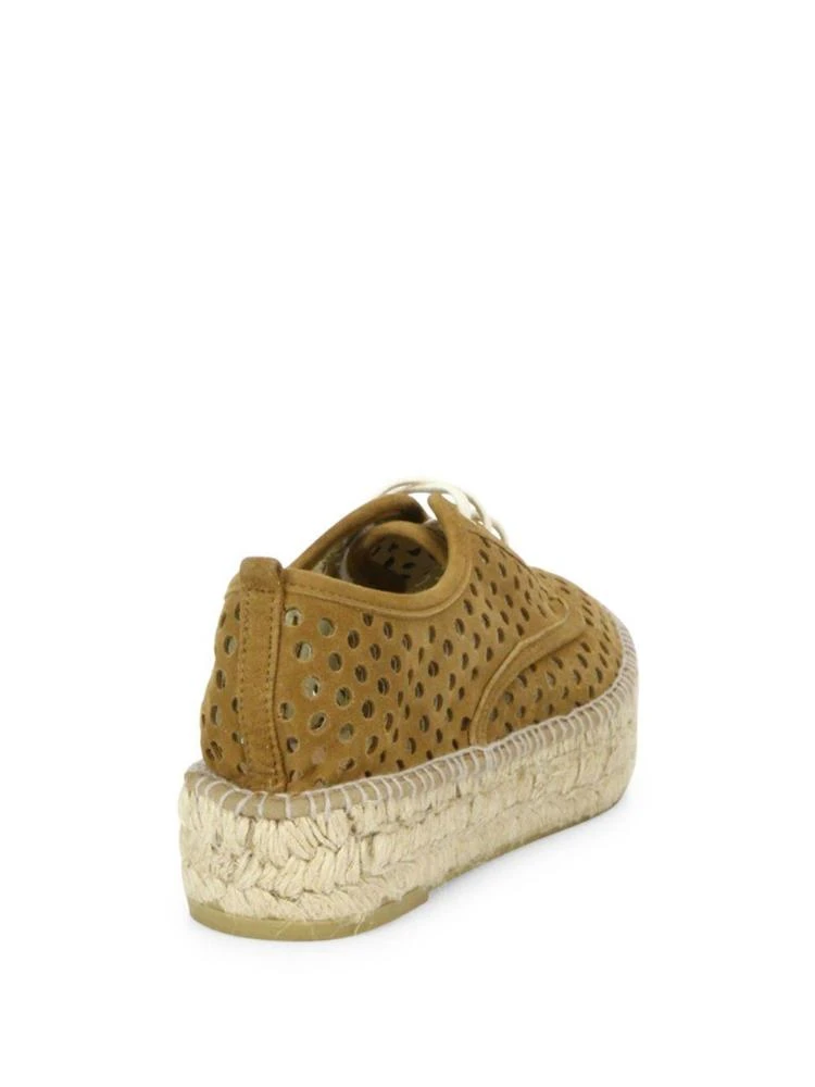 商品Loeffler Randall|Alfie Perforated Suede Platform Espadrille Sneakers,价格¥676,第2张图片详细描述