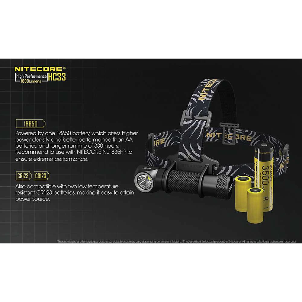 NITECORE HC33 1800 Lumen L-Shape High Performance LED Headlamp 商品