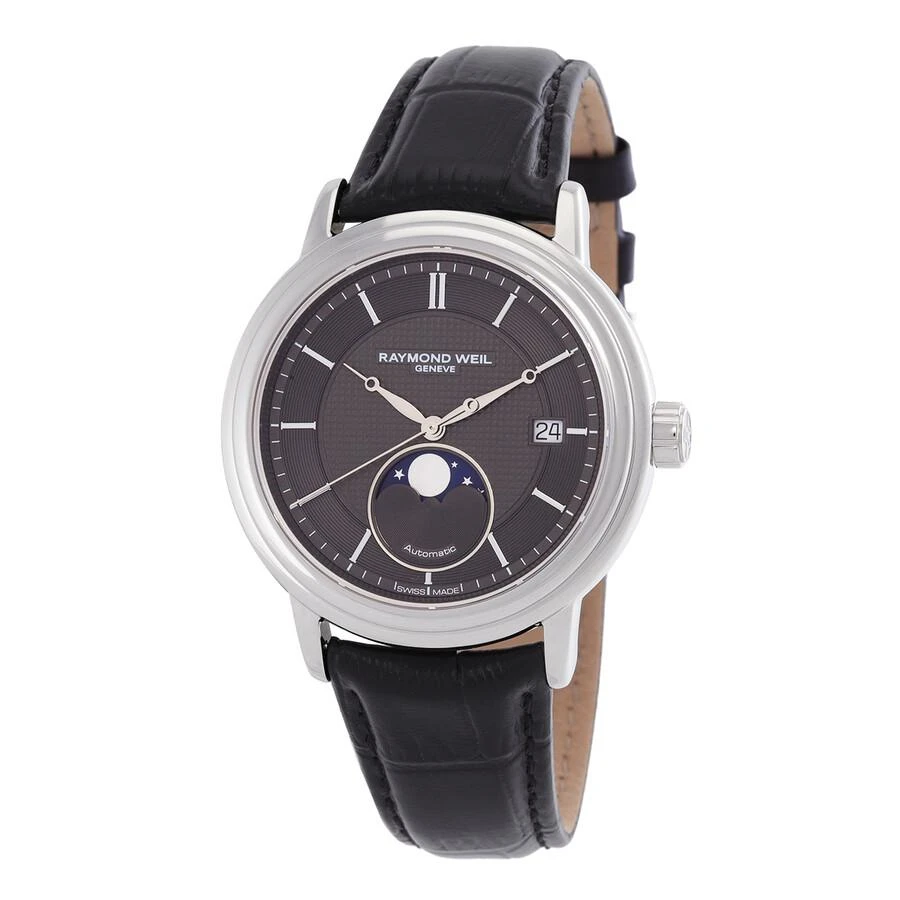 商品Raymond Weil|Raymond Weil Maestro Automatic Moon Phase Grey Dial Men's Watch 2879-STC-60001,价格¥4191,第1张图片